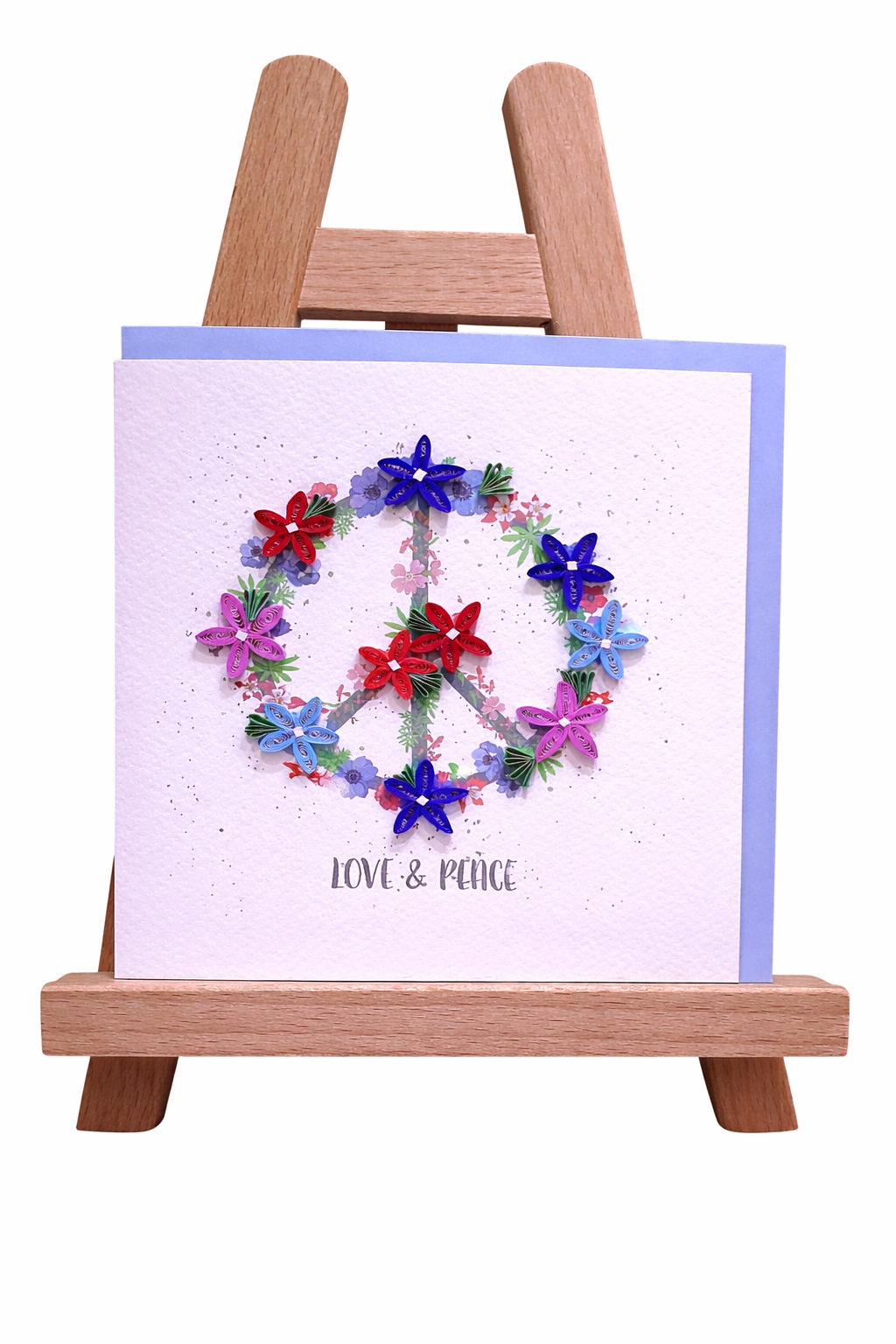 Quilling "Peace Sign" Friendship Greeting Card