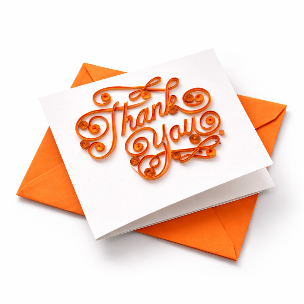Thank You Quilled Card