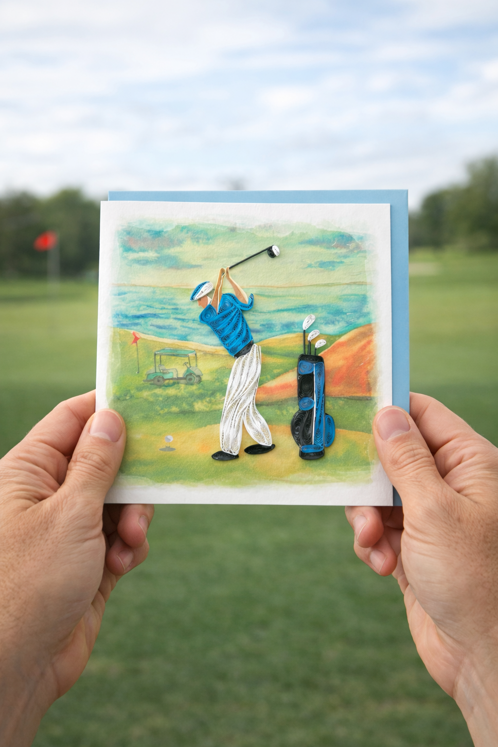 Golf Lover Quilling Card