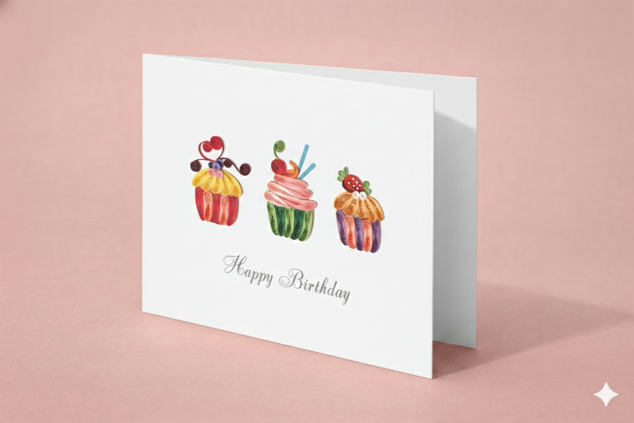 Cupcake Birthday Card