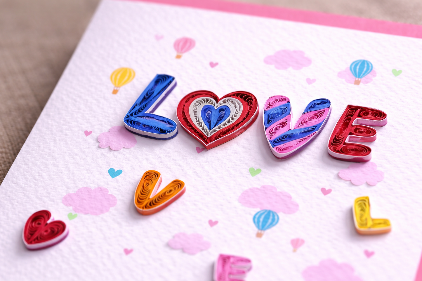 Romantic Love Quilling Card