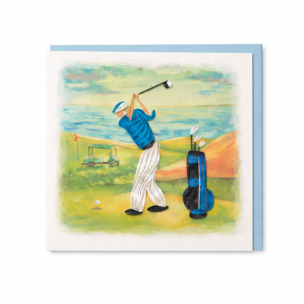 Golf Lover Quilling Card