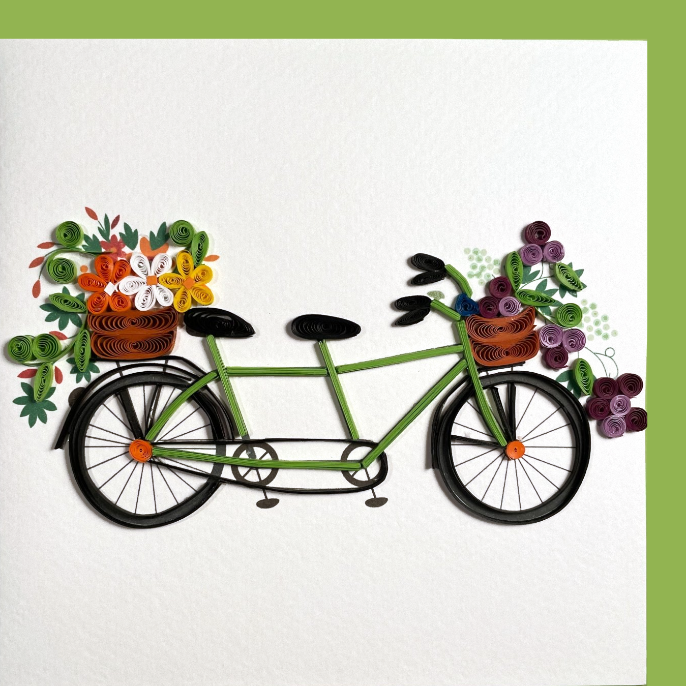 Quilling 'You & I' Bicycle Card