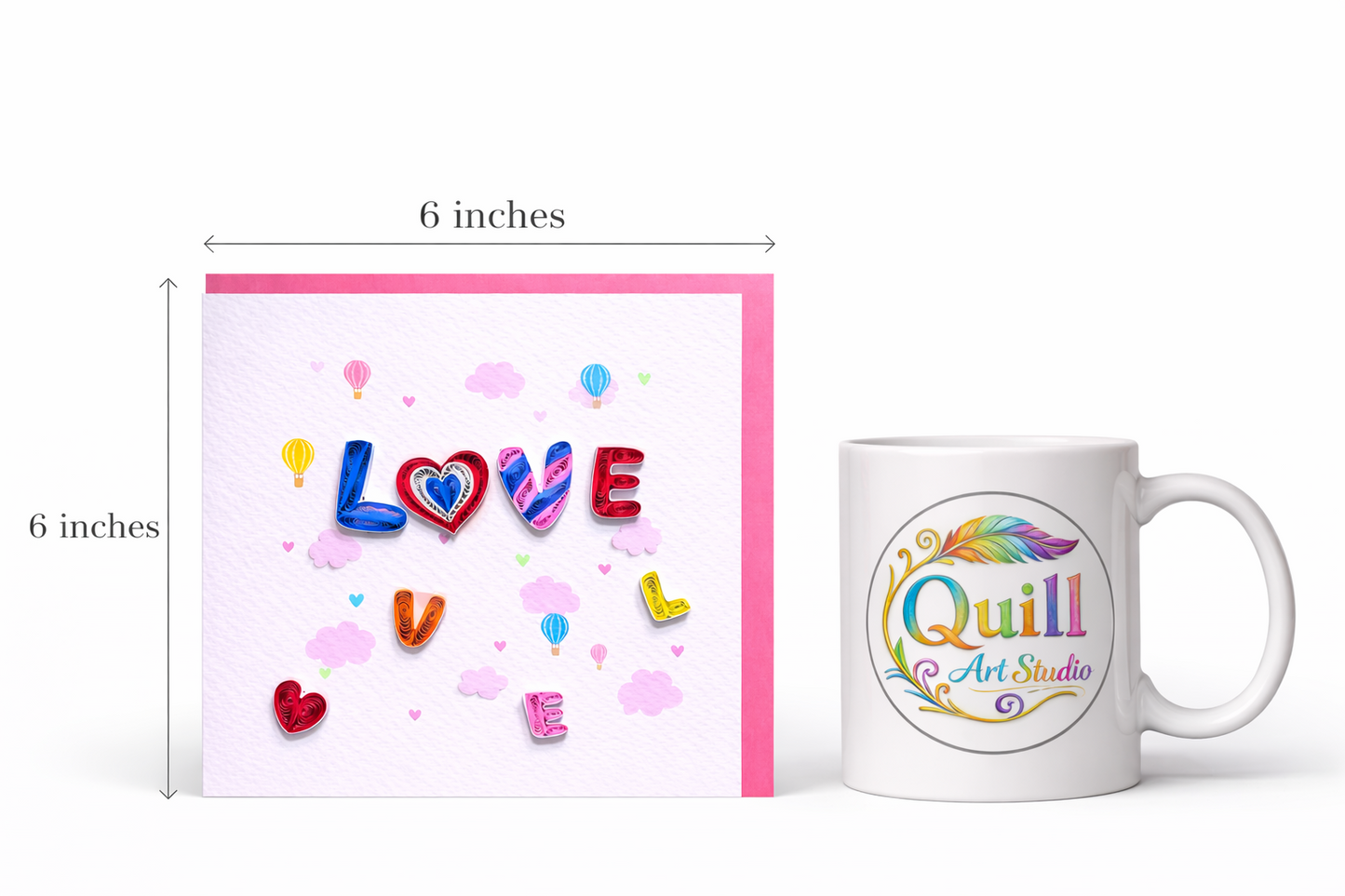 Romantic Love Quilling Card