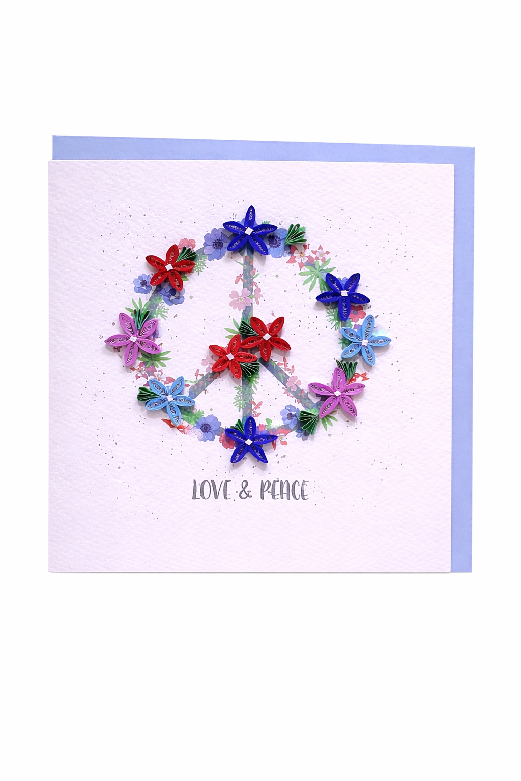 Quilling "Peace Sign" Friendship Greeting Card