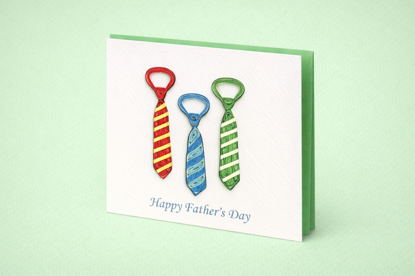 Fathers Day 'Necktie' Quilled Card