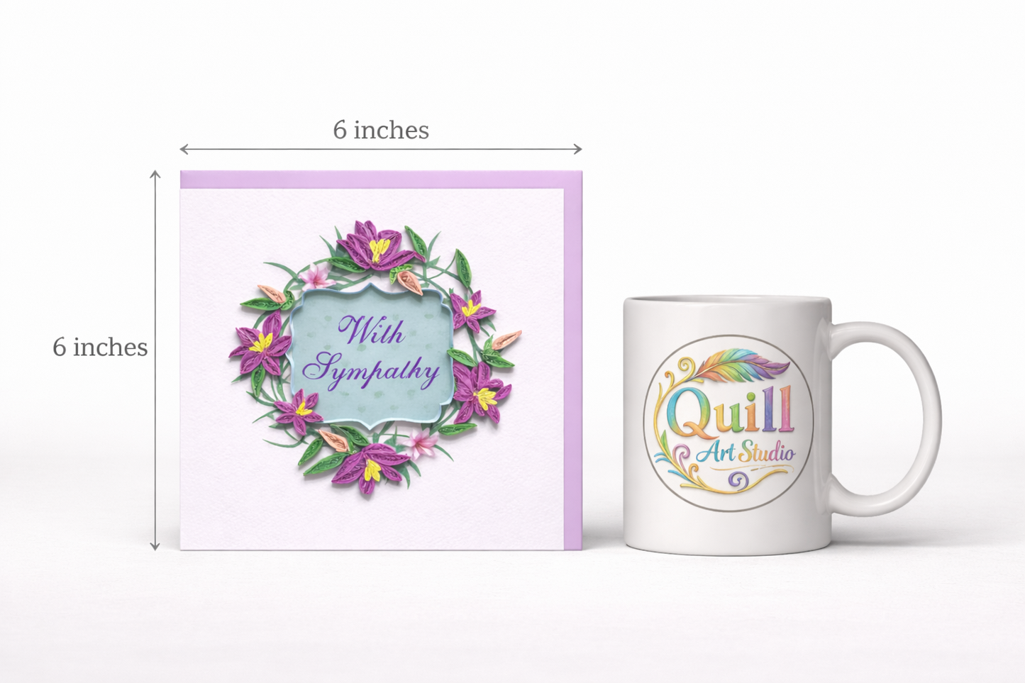 Quilled Sympathy Card