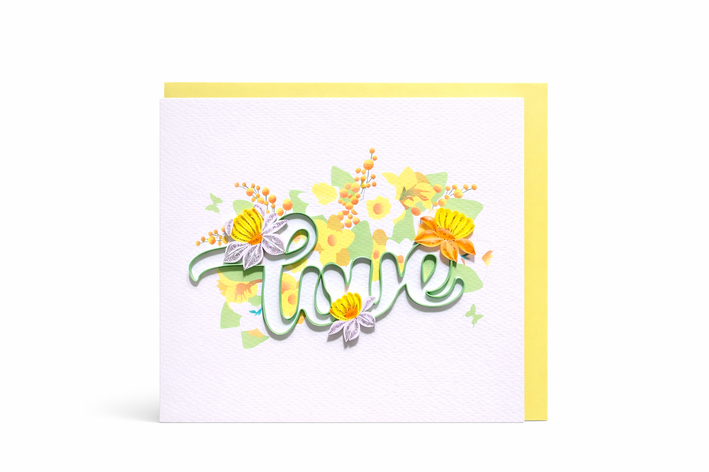 Floral LOVE Quilled Card