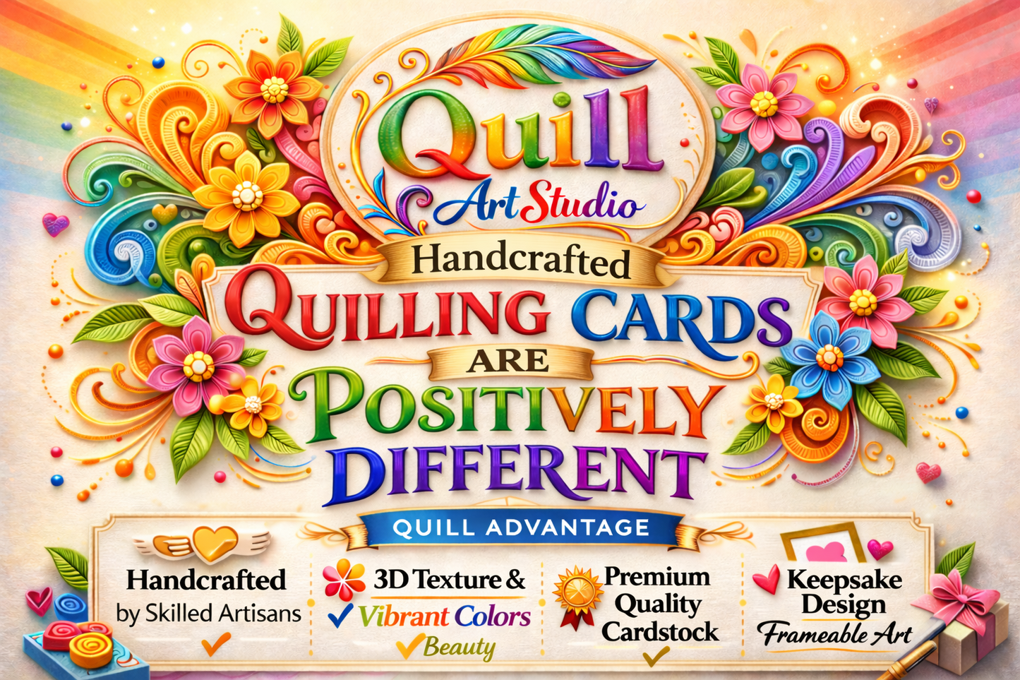 Quilling Friendship Greeting Card