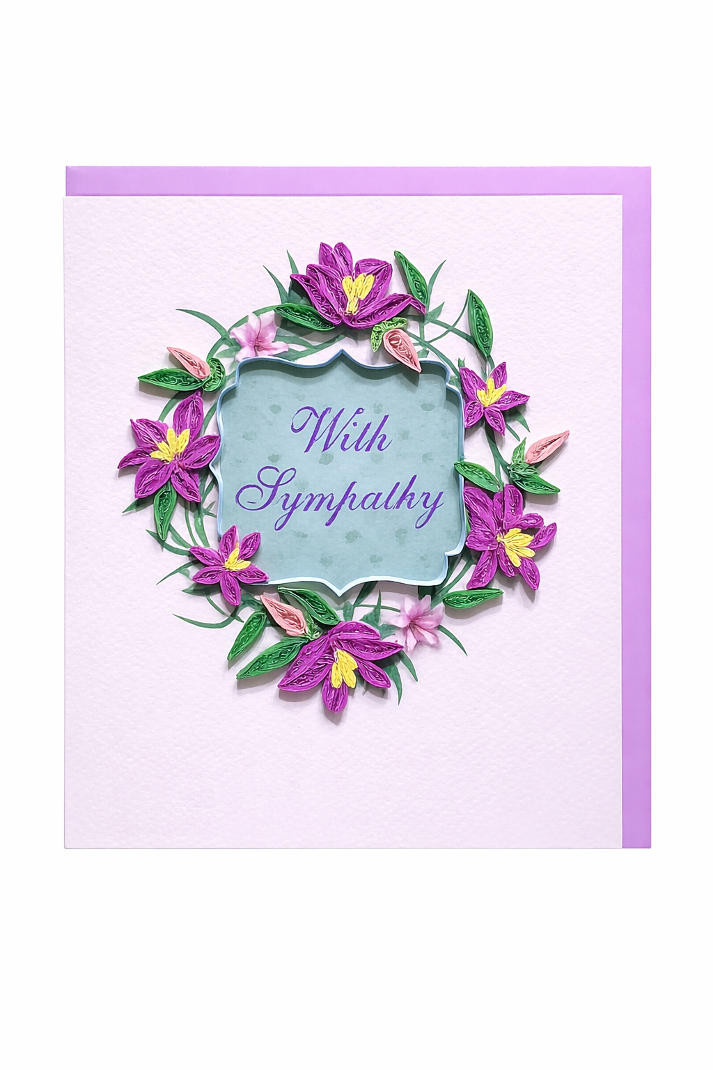 Quilled Sympathy Card