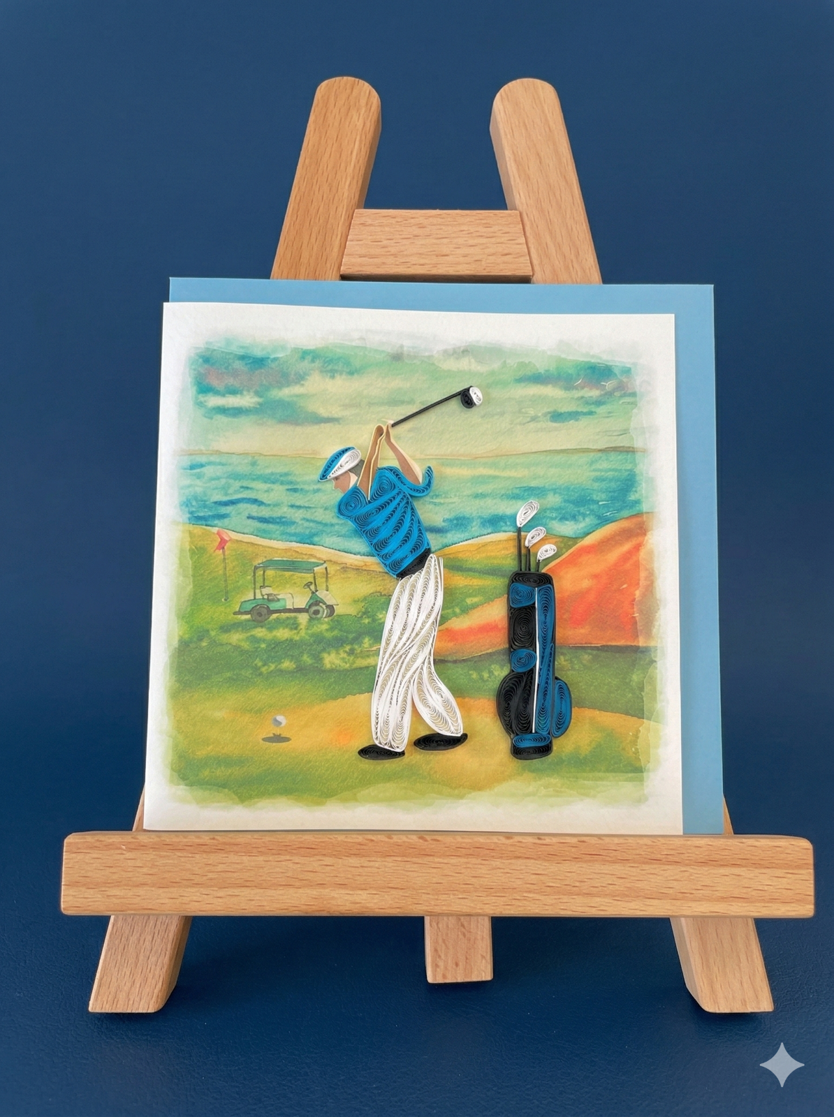 Golf Lover Quilling Card