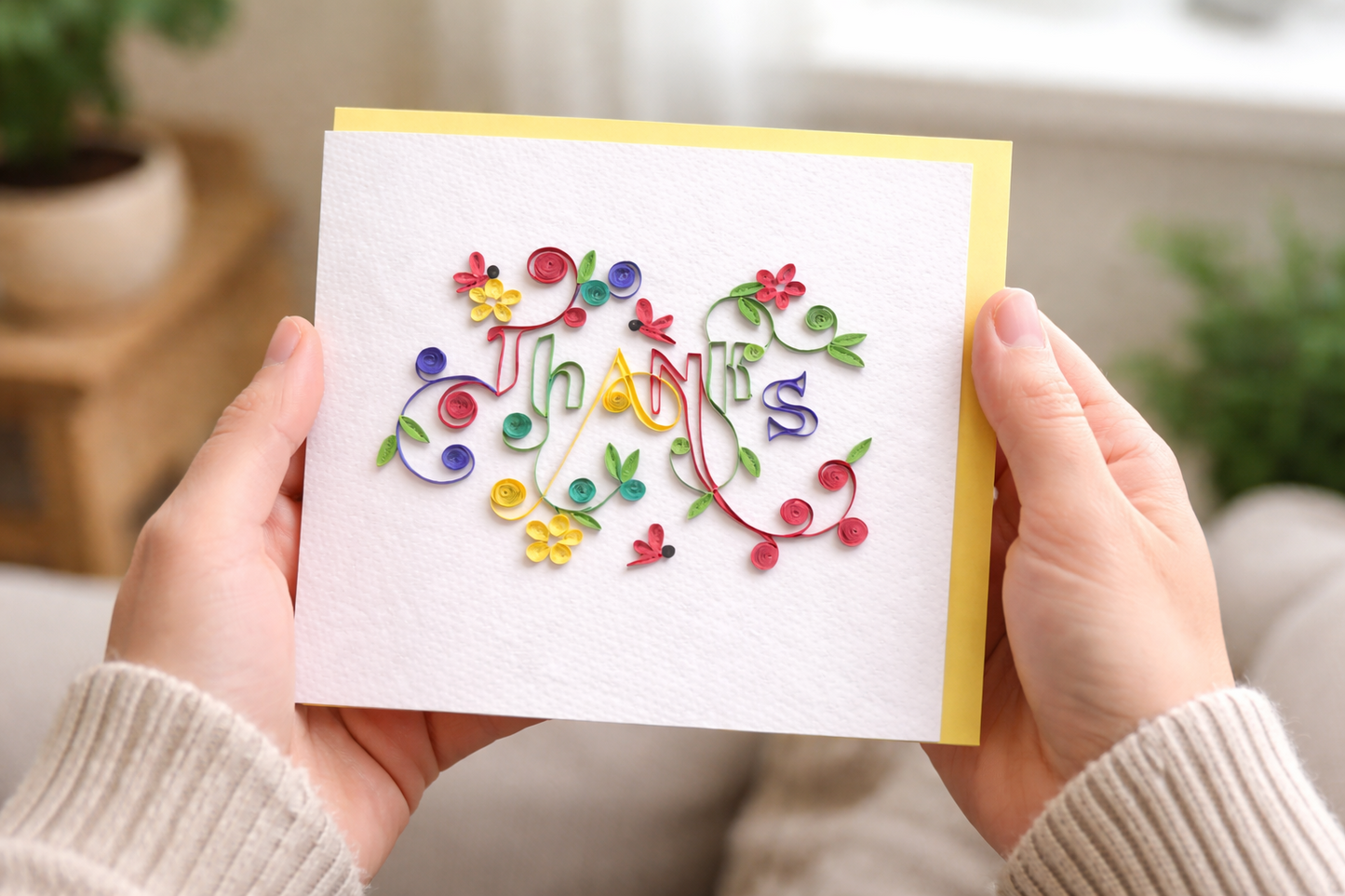 Gratitude Quilling Greeting Card