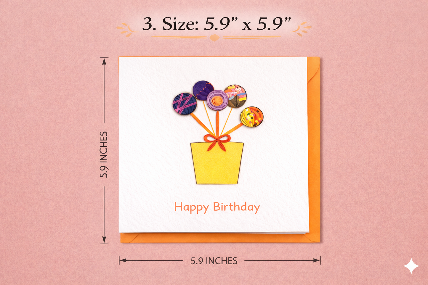 Floral Quilled Birthday Card