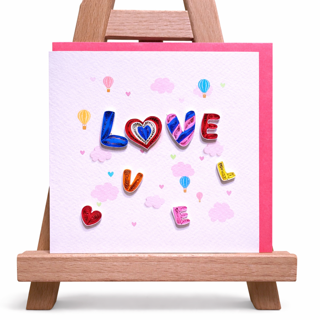 Romantic Love Quilling Card