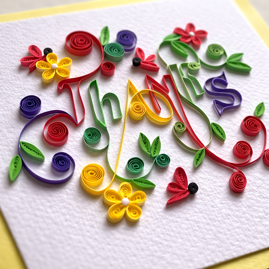 Gratitude Quilling Greeting Card