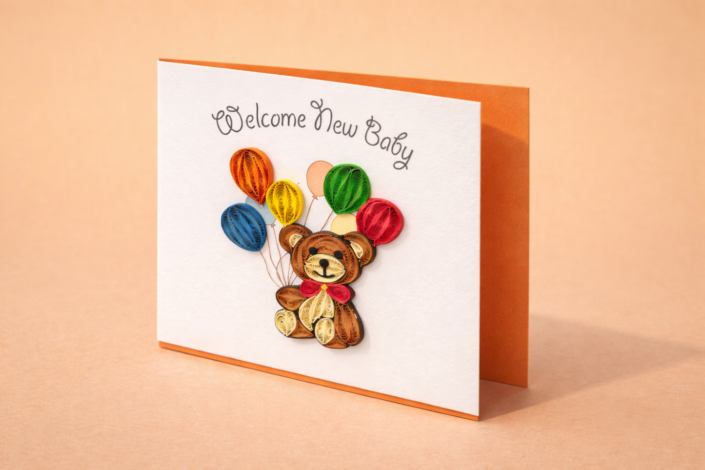 New Baby Quilled Card