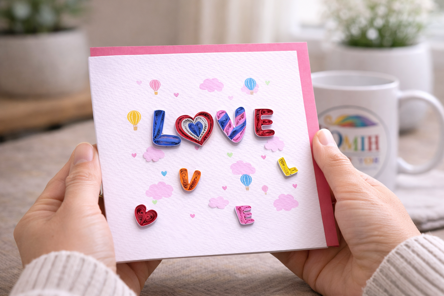 Romantic Love Quilling Card