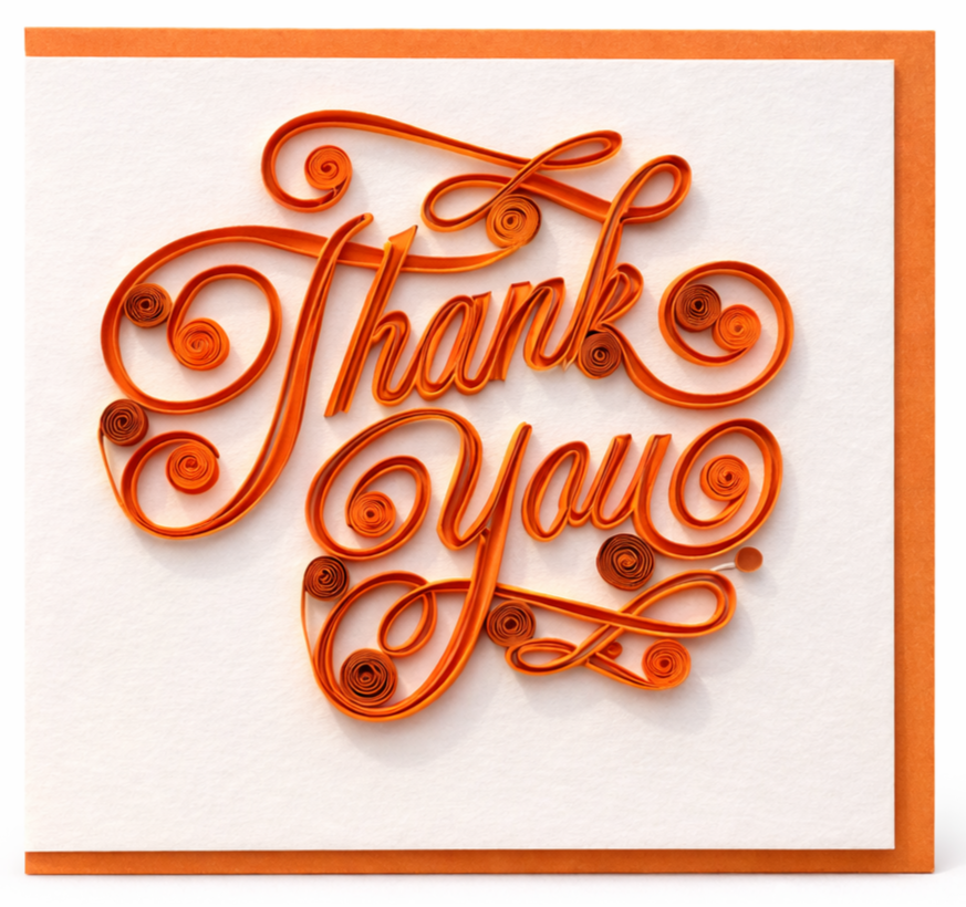 Thank You Quilled Card