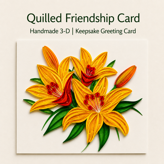 Friendship Quilling Greeting Card