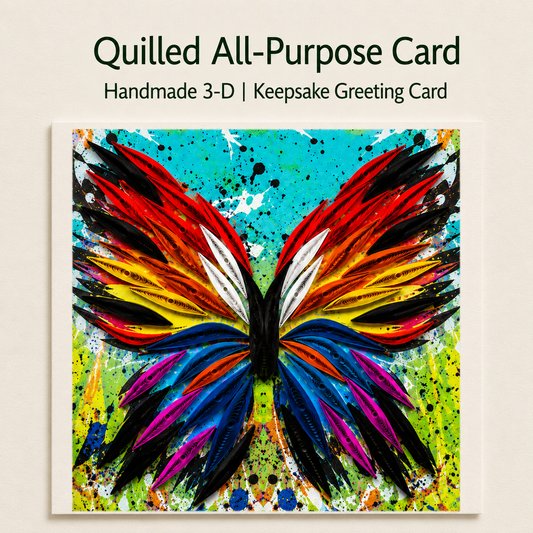 Butterfly Quilling Friendship Greeting Card