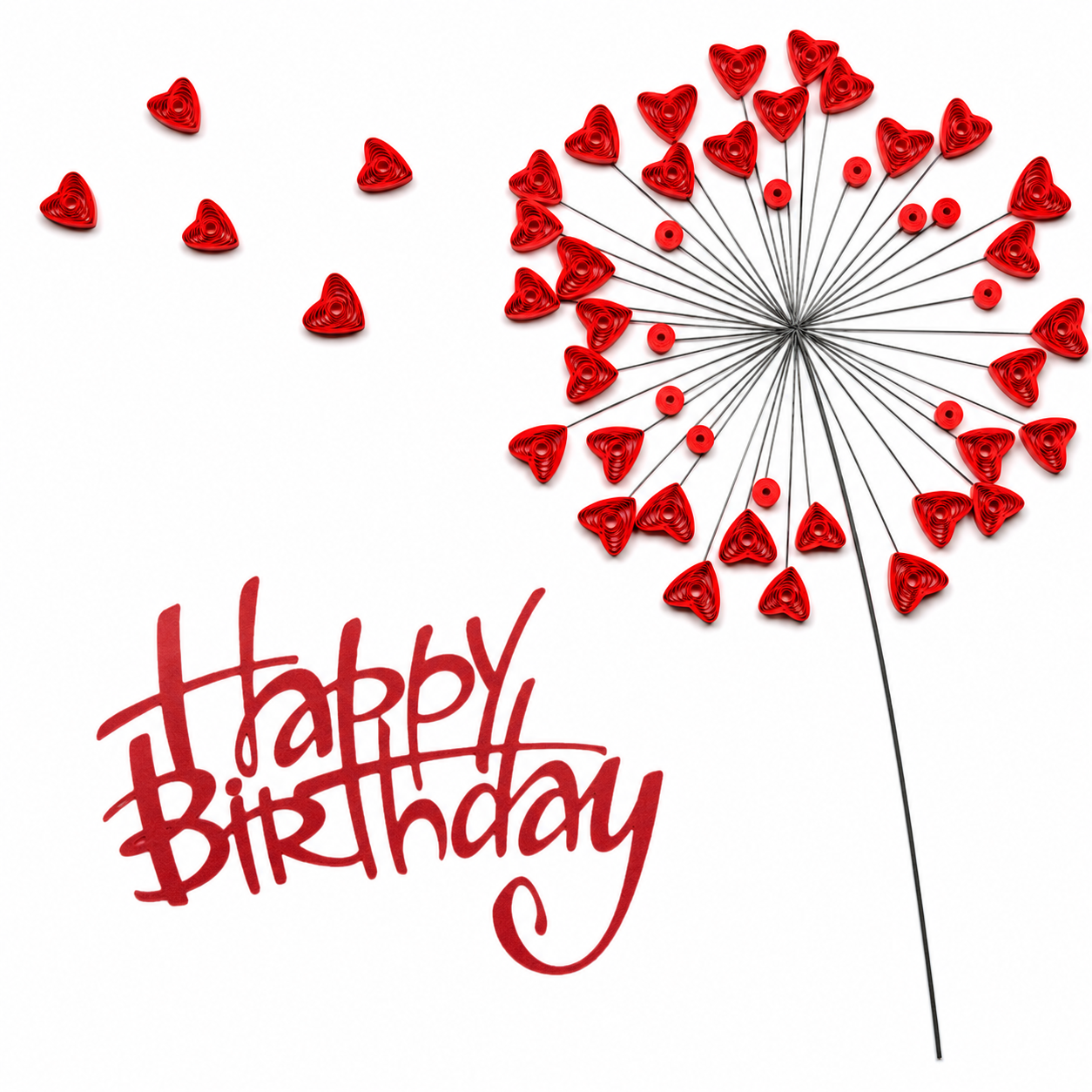 Quilled 'Happy Birthday' Card