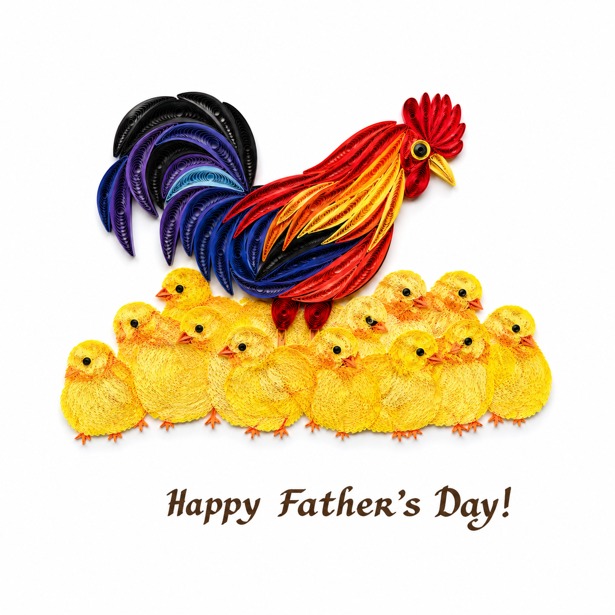 Quilled 'Happy Father's Day' Card