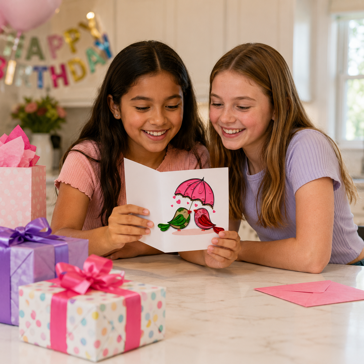 Friendship Quilling Greeting Card