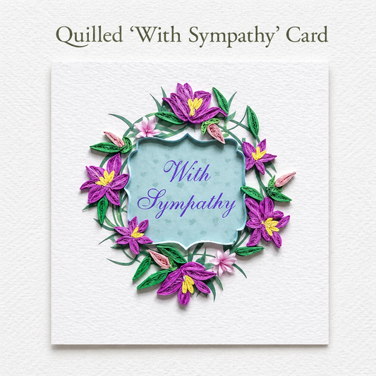 Quilled Sympathy Card