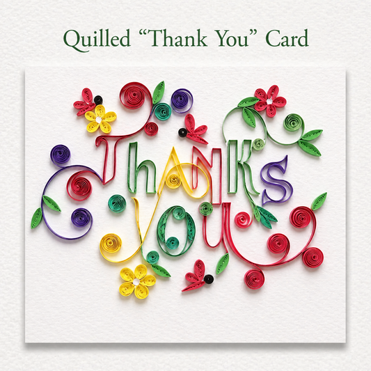 Gratitude Quilling Greeting Card
