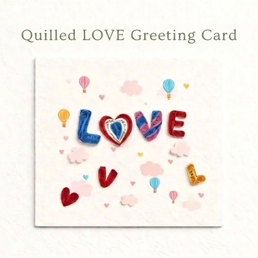 Romantic Love Quilling Card